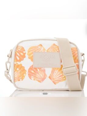 ALOHA Collection Papaya Sunrise Shell Print-LeTour Crossbody